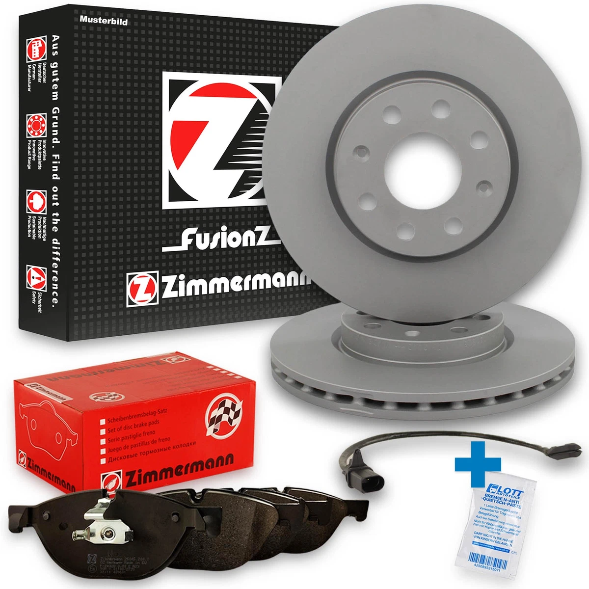 Гальмівні диски та колодки Zimmermann для BMW 5 Touring (E61) - Надійність та Безпека