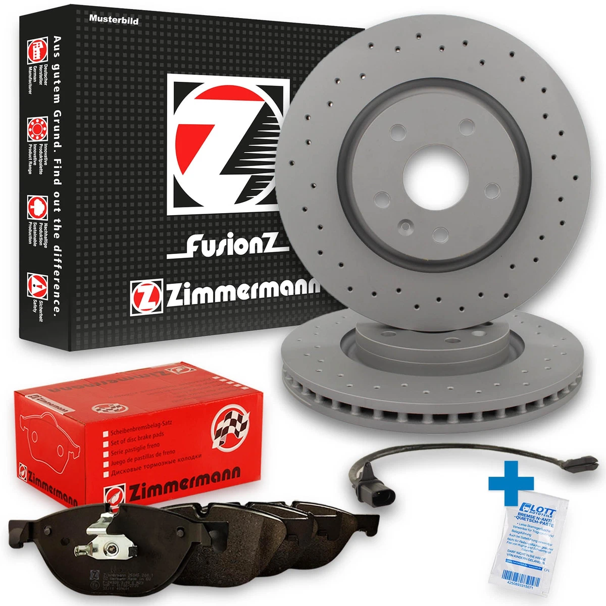 Гальмівні диски та колодки Zimmermann для SUBARU FORESTER (SH_) 2.5 AWD