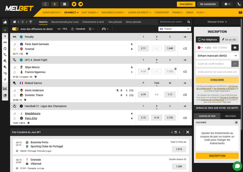 Melbet login and account registration
